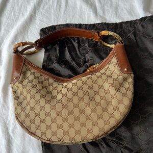 Gucci bamboo ring handbag